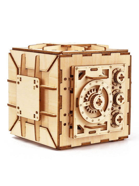 Music Park 3D Wooden Puzzle DIY Locker Puzzle Box with Combination Model Kit for Adults to Build  Mechanical Store Your Precious Item