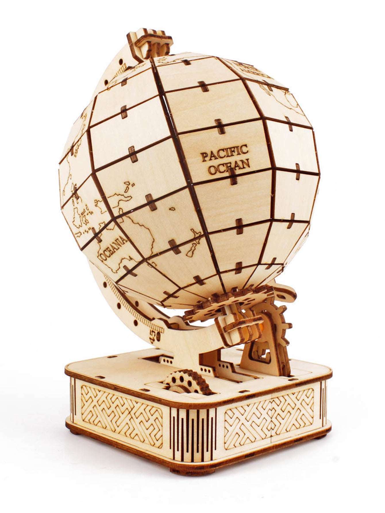 Music Park 3D Wooden Puzzle Globe. Model kits DIY Crafts Handmade Christmas Gifts