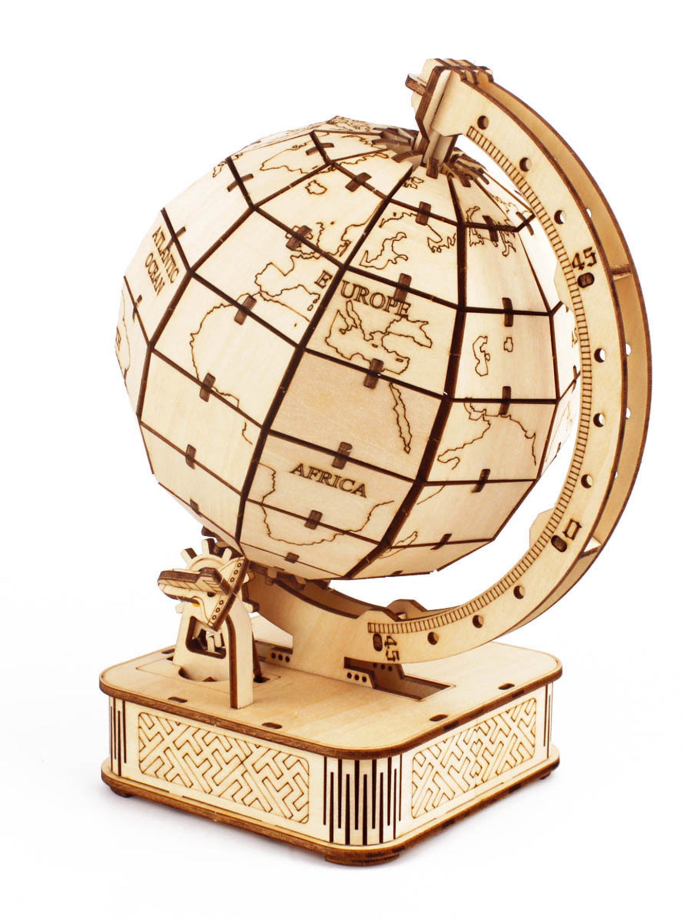 Music Park 3D Wooden Puzzle Globe. Model kits DIY Crafts Handmade Christmas Gifts